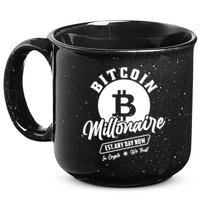 Bitcoin Millionaire In Crypto We Trust 15oz Campfire Ceramic Mug