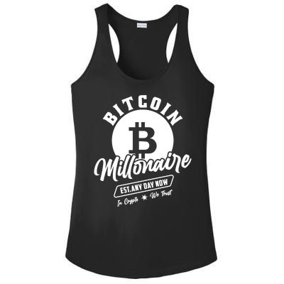 Bitcoin Millionaire In Crypto We Trust Ladies PosiCharge Competitor Racerback Tank