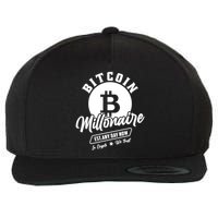 Bitcoin Millionaire In Crypto We Trust Wool Snapback Cap