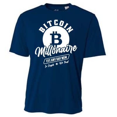 Bitcoin Millionaire In Crypto We Trust Cooling Performance Crew T-Shirt