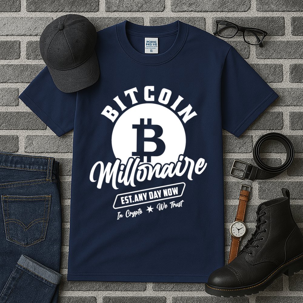 Bitcoin Millionaire In Crypto We Trust Tall T-Shirt