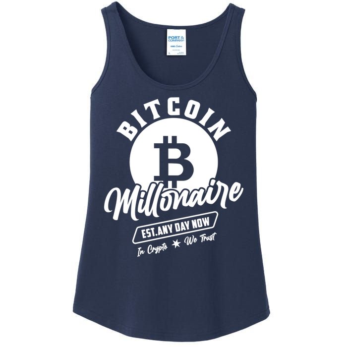 Bitcoin Millionaire In Crypto We Trust Ladies Essential Tank