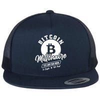 Bitcoin Millionaire In Crypto We Trust Flat Bill Trucker Hat