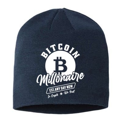 Bitcoin Millionaire In Crypto We Trust Sustainable Beanie