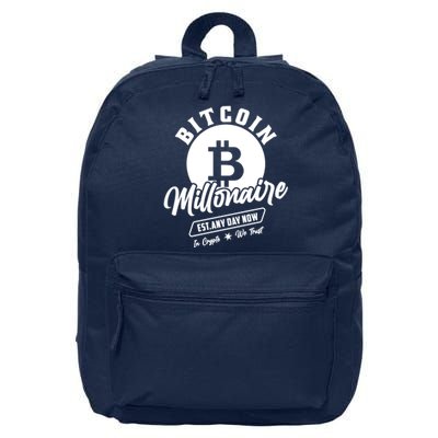 Bitcoin Millionaire In Crypto We Trust 16 in Basic Backpack