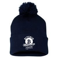 Bitcoin Millionaire In Crypto We Trust Pom Pom 12in Knit Beanie