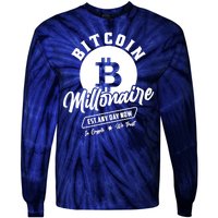 Bitcoin Millionaire In Crypto We Trust Tie-Dye Long Sleeve Shirt