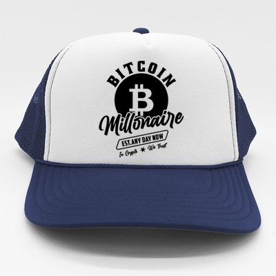 Bitcoin Millionaire In Crypto We Trust Trucker Hat