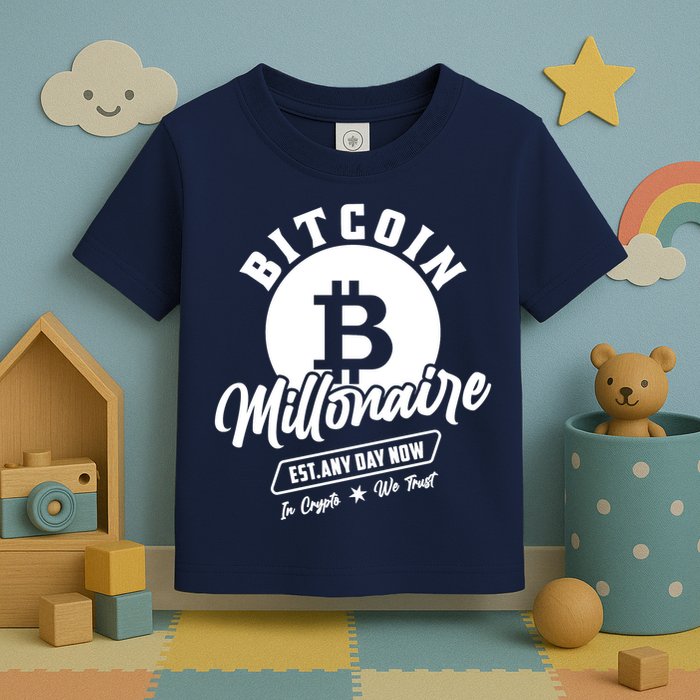 Bitcoin Millionaire In Crypto We Trust Toddler T-Shirt