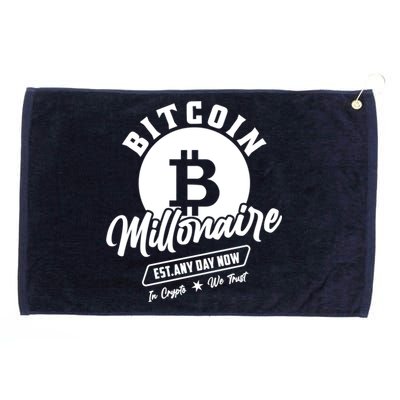 Bitcoin Millionaire In Crypto We Trust Grommeted Golf Towel