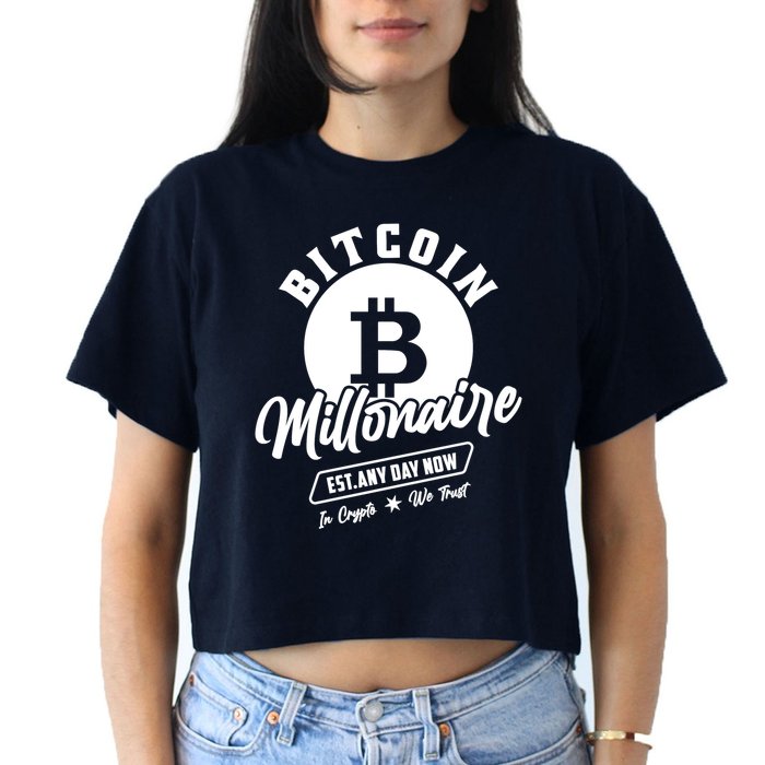 Bitcoin Millionaire In Crypto We Trust Crop Top