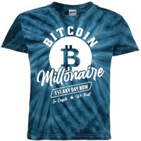 Bitcoin Millionaire In Crypto We Trust Kids Tie-Dye T-Shirt