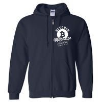 Bitcoin Millionaire In Crypto We Trust Full Zip Hoodie