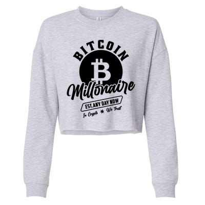 Bitcoin Millionaire In Crypto We Trust Cropped Pullover Crew