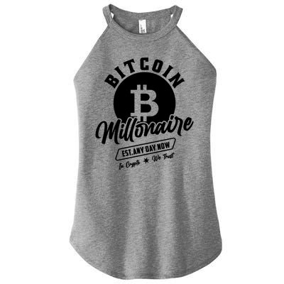 Bitcoin Millionaire In Crypto We Trust Women's Perfect Tri Rocker Tank