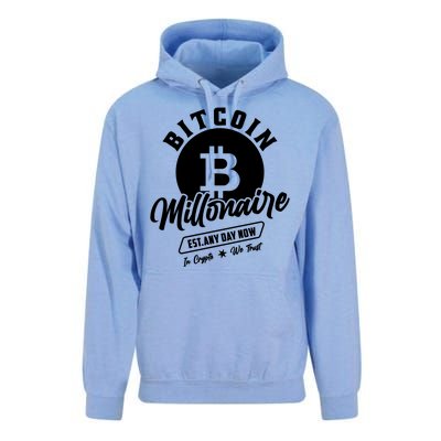 Bitcoin Millionaire In Crypto We Trust Unisex Surf Hoodie