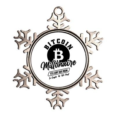 Bitcoin Millionaire In Crypto We Trust Metallic Star Ornament