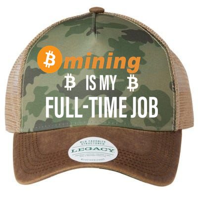 Bitcoin Mining Is My Full Time Job Legacy Tie Dye Trucker Hat