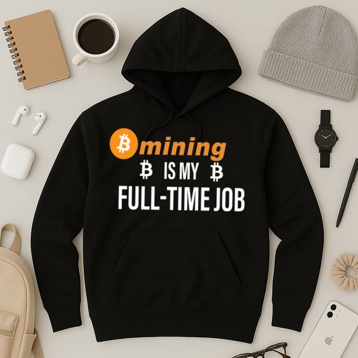 Bitcoin Mining Is My Full Time Job Hoodie