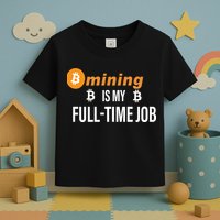 Bitcoin Mining Is My Full Time Job Toddler T-Shirt