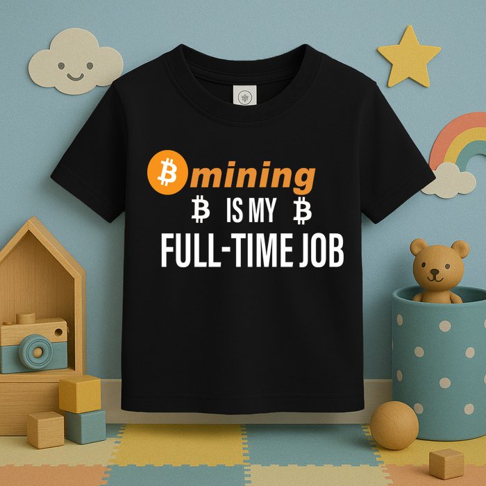 Bitcoin Mining Is My Full Time Job Toddler T-Shirt