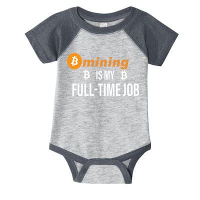 Bitcoin Mining Is My Full Time Job Infant Baby Jersey Bodysuit