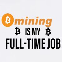 Bitcoin Mining Is My Full Time Job Garment-Dyed Sweatshirt