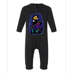 Bitcoin Moon Cartoon Infant Fleece One Piece