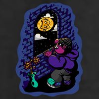 Bitcoin Moon Cartoon 25L Jumbo Tote