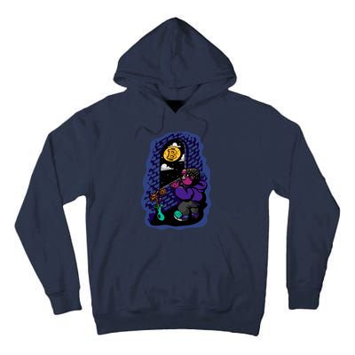 Bitcoin Moon Cartoon Tall Hoodie