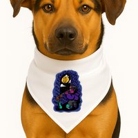 Bitcoin Moon Cartoon USA-Made Doggie Bandana