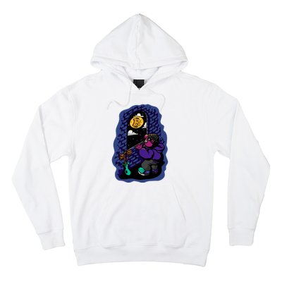 Bitcoin Moon Cartoon Hoodie