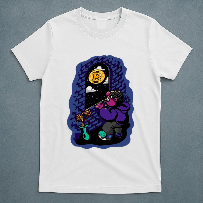 Bitcoin Moon Cartoon T-Shirt