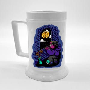 Bitcoin Moon Cartoon Beer Stein