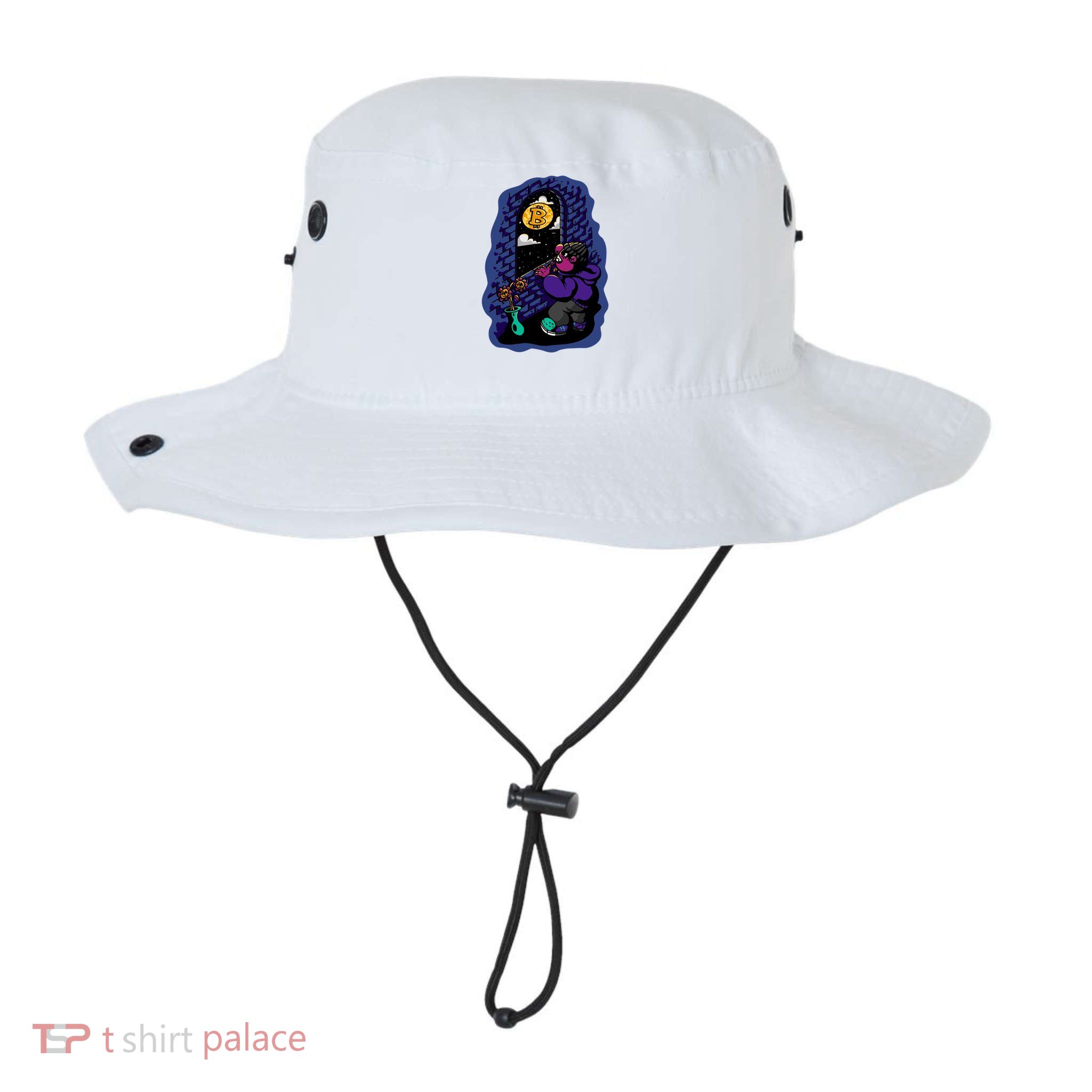 Bitcoin Moon Cartoon Bucket Hat