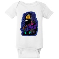 Bitcoin Moon Cartoon Baby Bodysuit