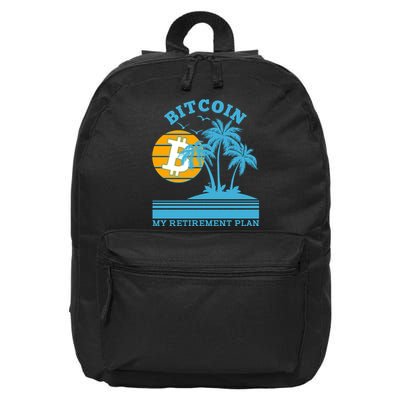 Bitcoin My Retirement Plan 16 in Basic Backpack
