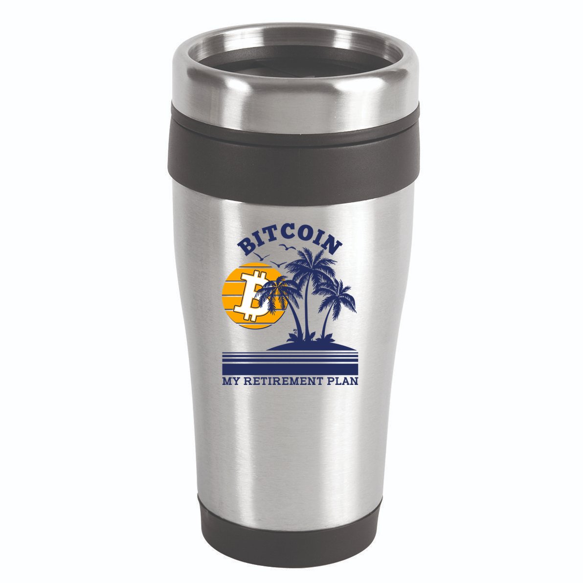 Bitcoin My Retirement Plan 16oz Travel Tumbler