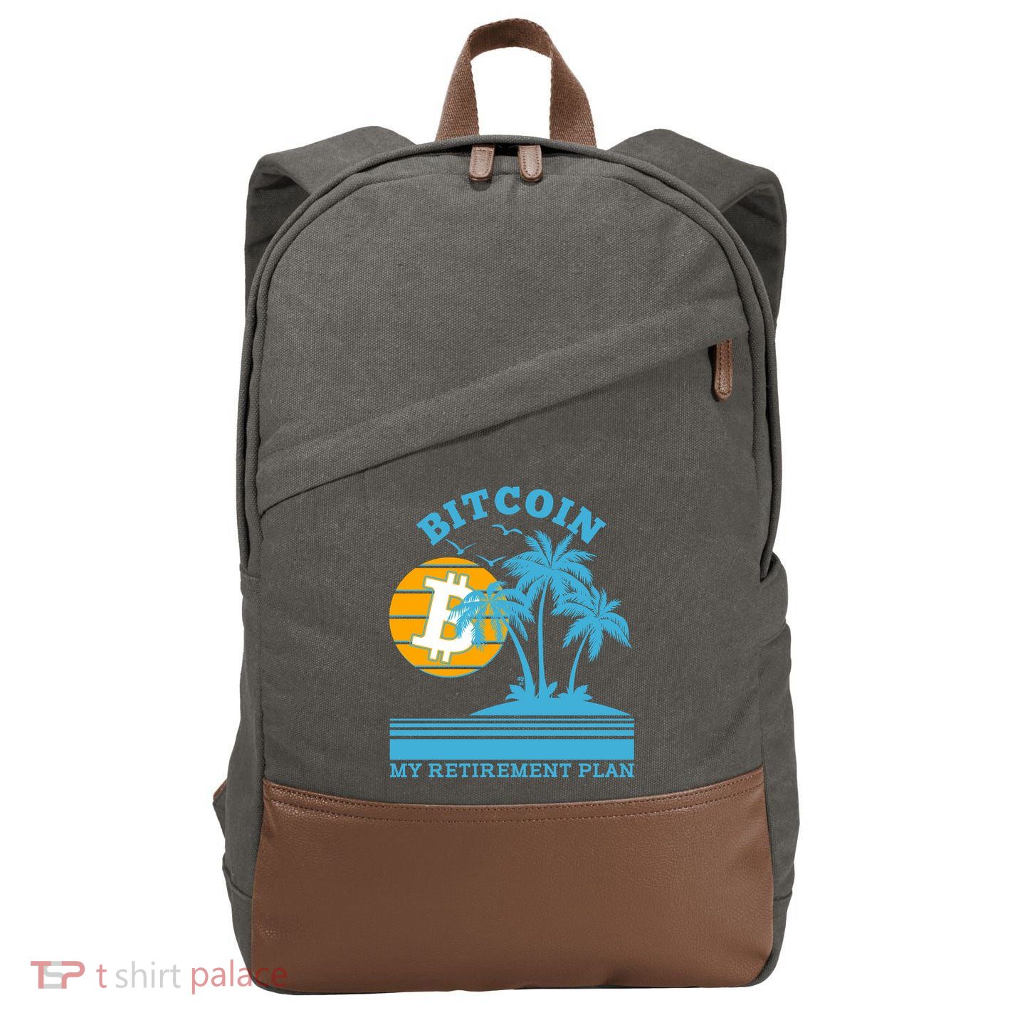 Bitcoin My Retirement Plan Cotton Canvas Backpack
