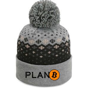 BitCoin PlanB The Baniff Cuffed Pom Beanie