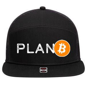 BitCoin PlanB 7 Panel Mesh Trucker Snapback Hat