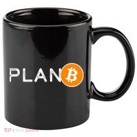 BitCoin PlanB 11oz C Handle Ceramic Mug