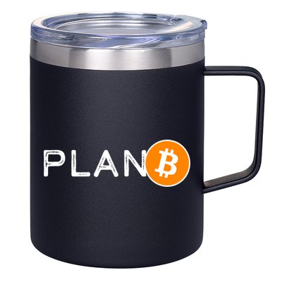 BitCoin PlanB 12oz Stainless Steel Coffee Mug