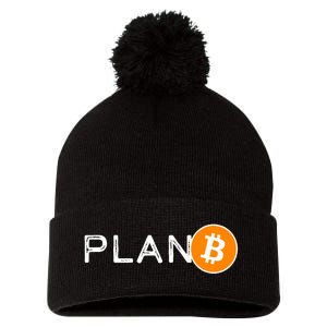 BitCoin PlanB Pom Pom 12in Knit Beanie