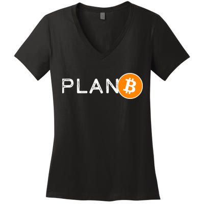 BitCoin PlanB Women's V-Neck T-Shirt
