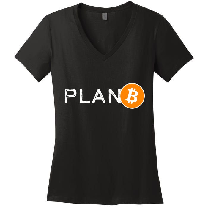 BitCoin PlanB Women's V-Neck T-Shirt