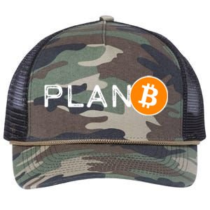 BitCoin PlanB Retro Rope Trucker Hat Cap