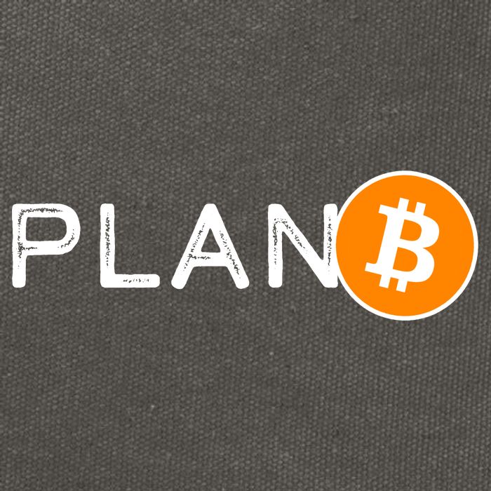 BitCoin PlanB Cotton Canvas Backpack