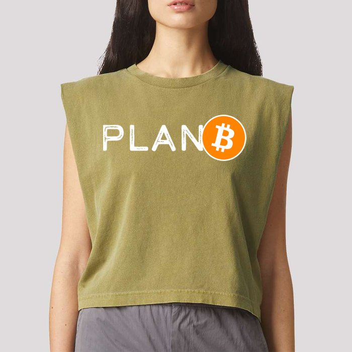 BitCoin PlanB Garment-Dyed Women's Muscle Tee