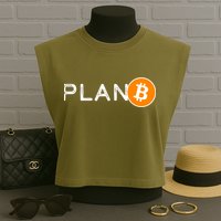 BitCoin PlanB Garment-Dyed Women's Muscle Tee